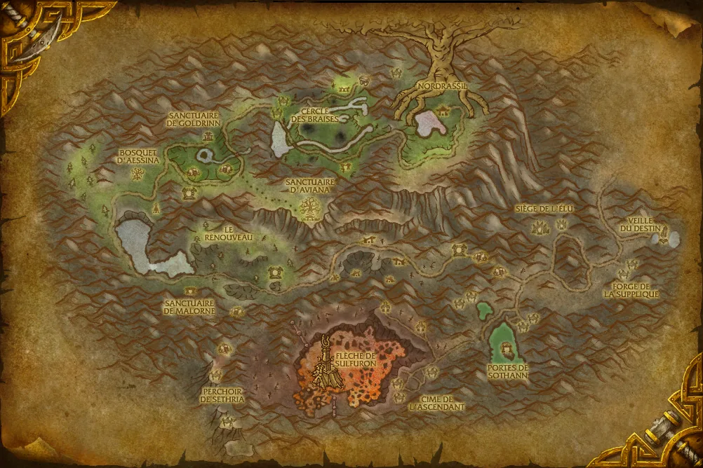 Carte de Mont Hyjal