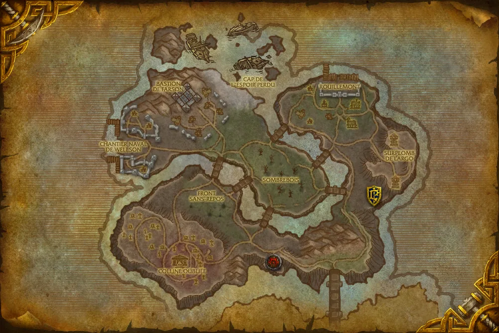 Carte de Péninsule de Tol Barad