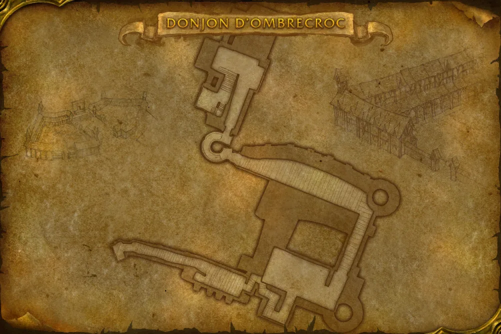 Carte de Donjon d'Ombrecroc : Le chemin de ronde