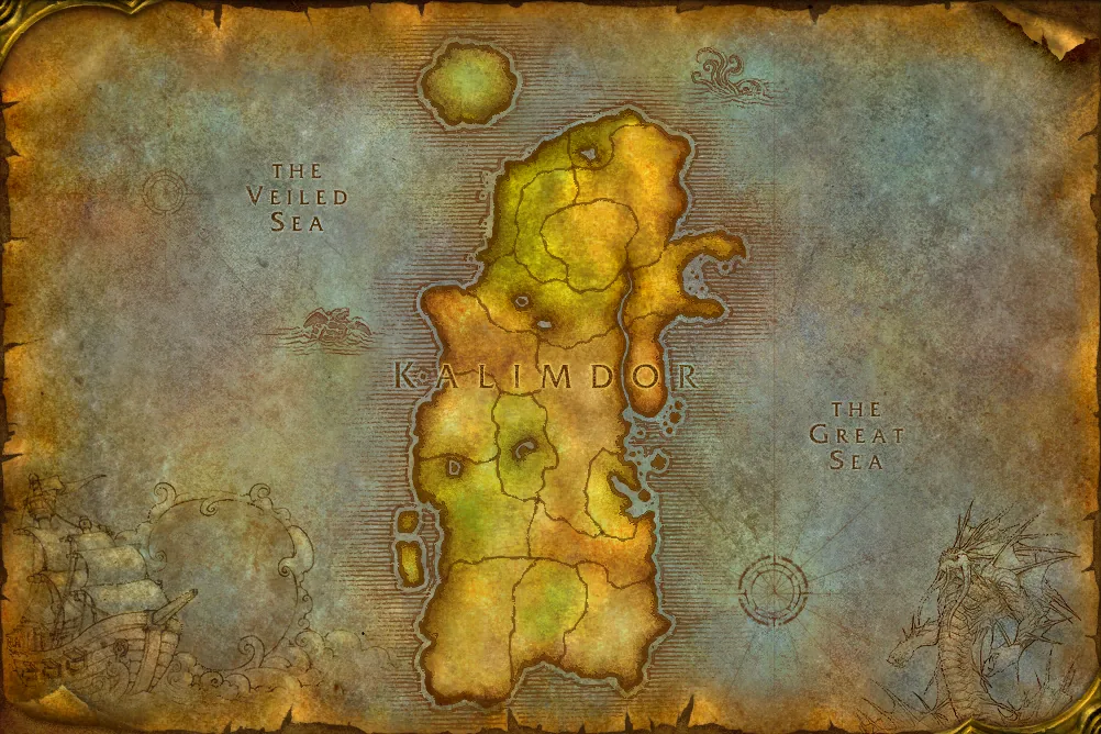 Carte du jeu : Kalimdor
