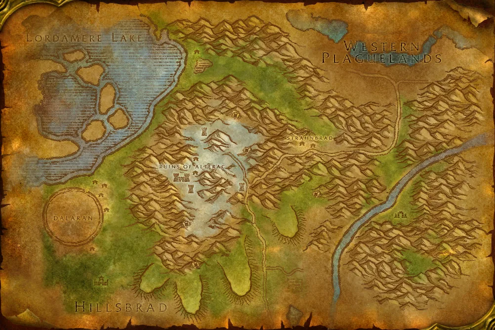 Carte de Montagnes d'Alterac : 13 emplacements de Massacreur cassecrête