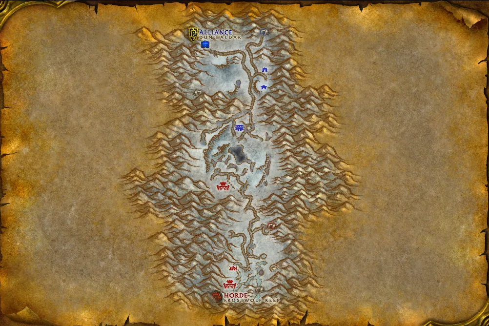 Carte de Vallée d'Alterac : 1 emplacement de Chef d'escadrille Mulverick