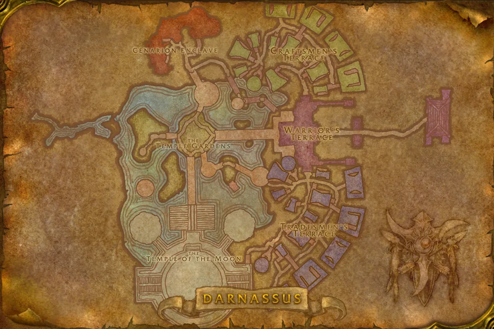 Carte de Darnassus