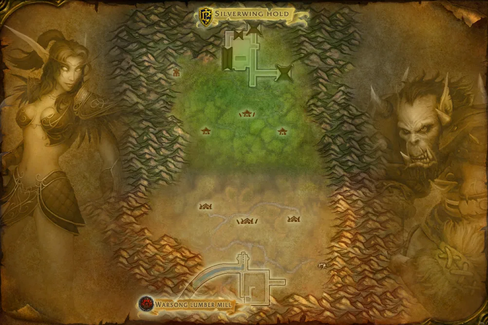 Carte de Goulet des Chanteguerres : 1 emplacement de Guide spirituel de l''Alliance