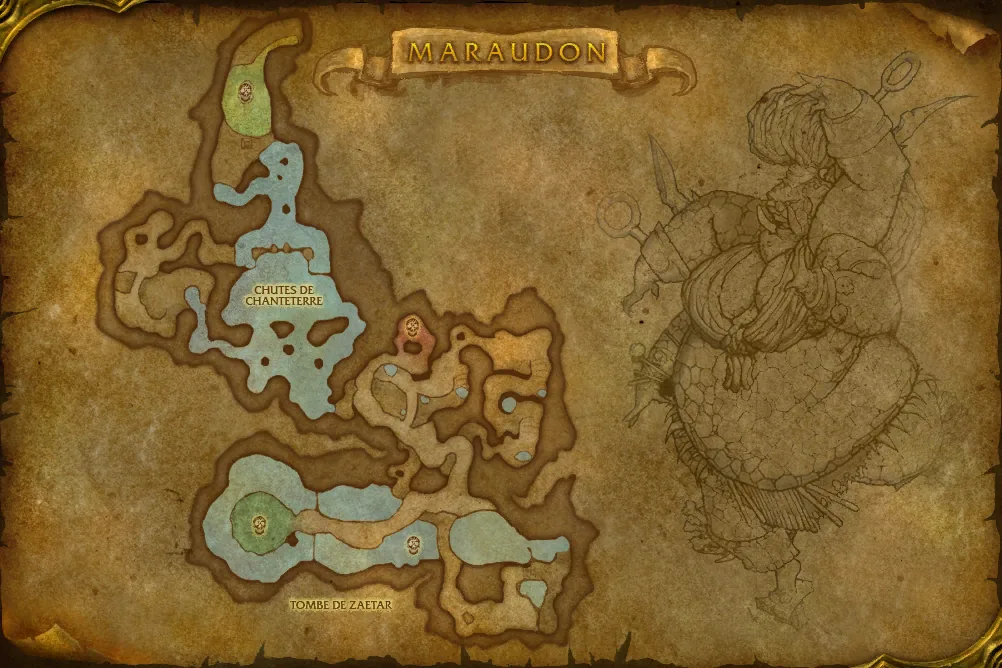 Carte de Maraudon : Tombe de Zaetar