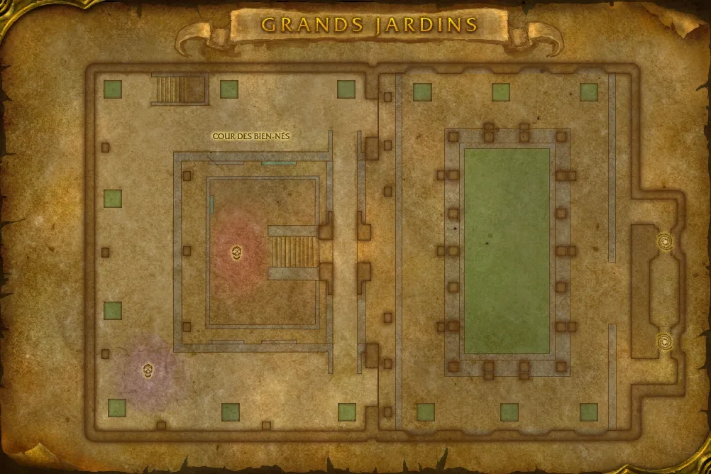 Carte de Hache-tripes : Grands jardins