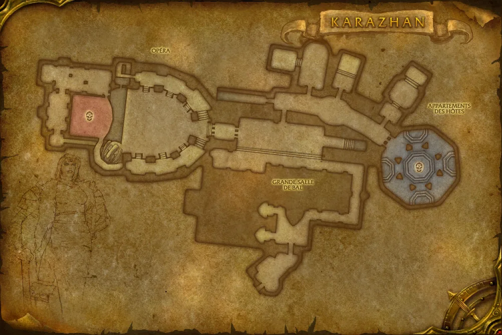 Carte de Karazhan : 8 emplacements de Interprète spectral