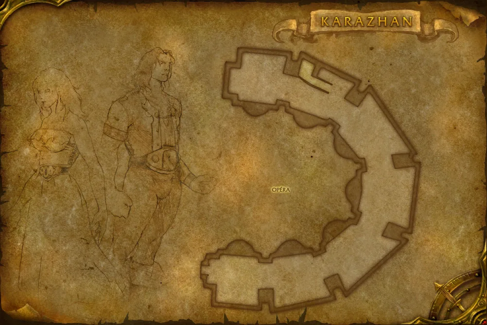 Carte de Karazhan (étage 5) : 2 emplacements de Client spectral