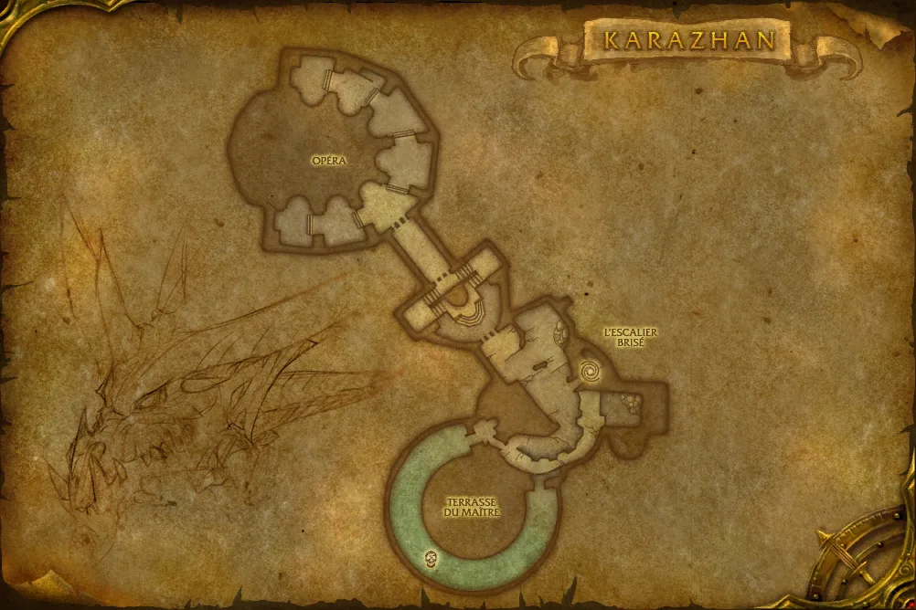Carte de Karazhan : 1 emplacement de Plaie-de-nuit