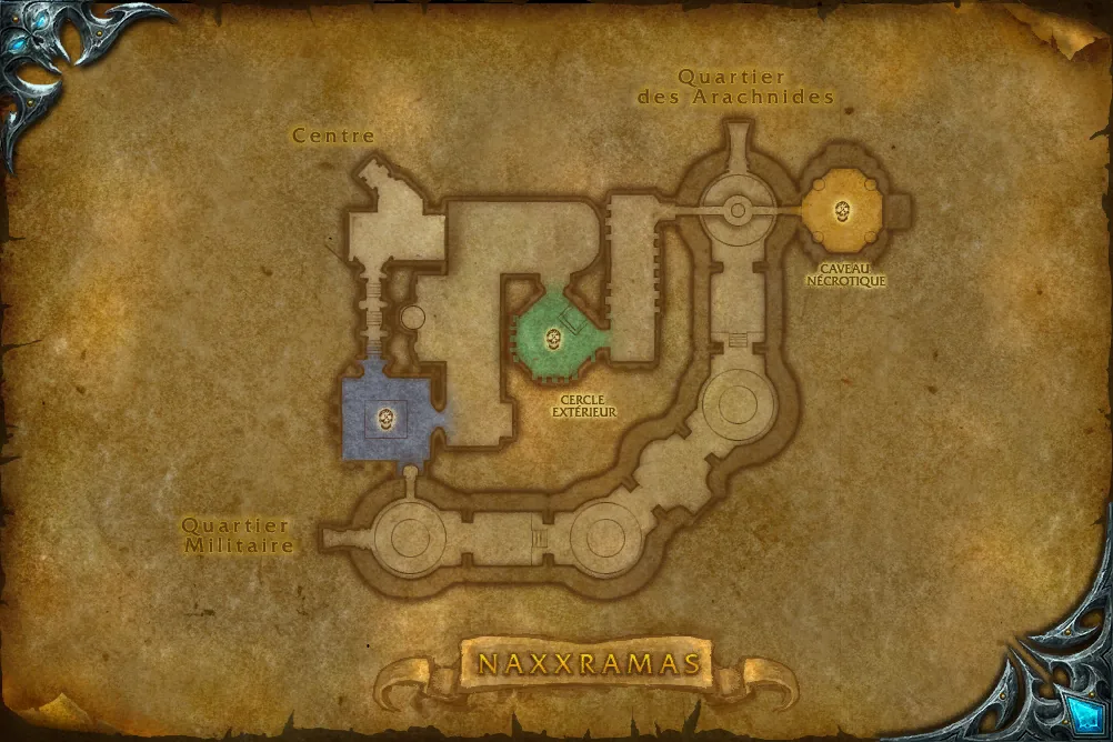 Carte de Naxxramas : Le quartier de la Peste