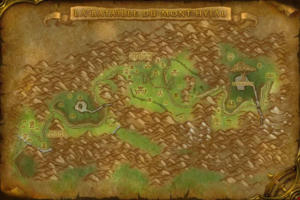 Carte du jeu : La bataille du mont Hyjal