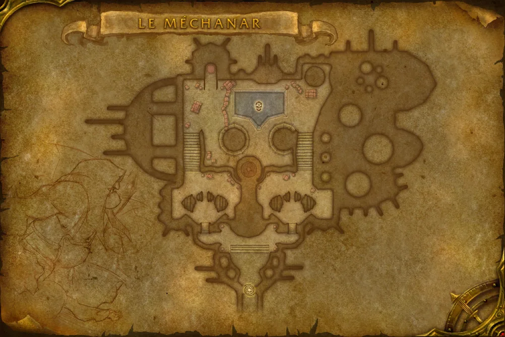 Carte de Le Méchanar (étage 1) : 2 emplacements de Astromage cherche-soleil