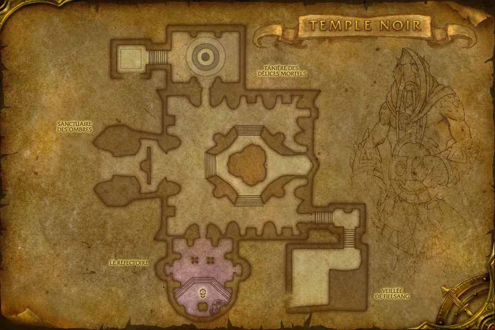 Carte de Temple noir : Sanctuaire des ombres