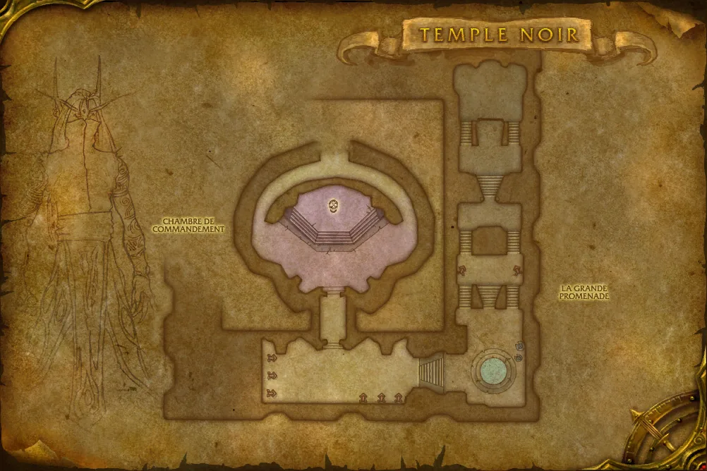 Carte de Temple noir (étage 6) : 1 emplacement de Mage de bataille illidari