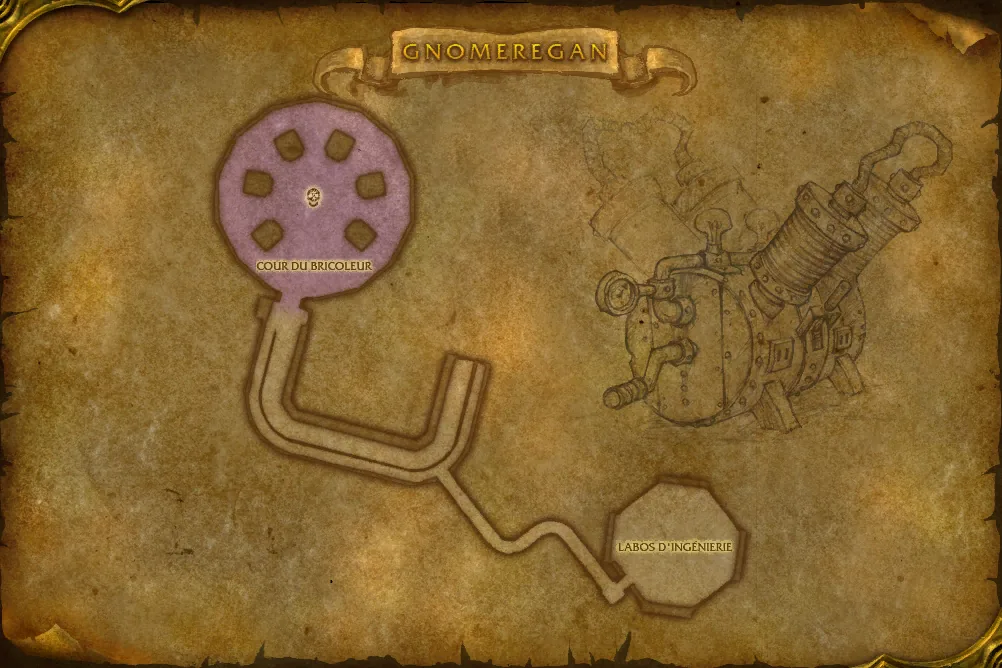 Carte du jeu : Gnomeregan : Cour du Bricoleur