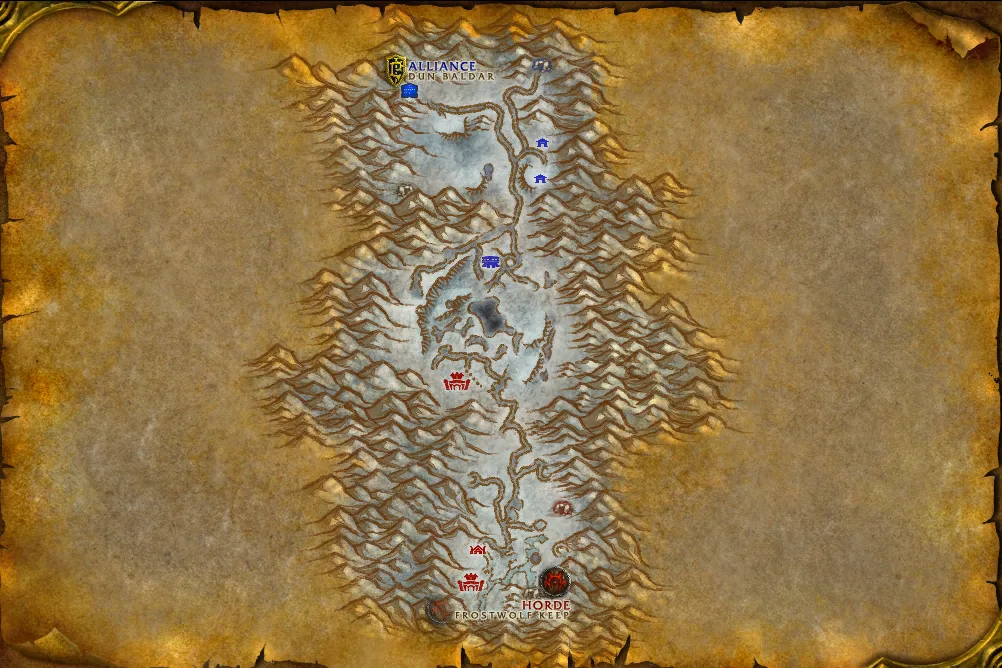 Carte de Vallée d'Alterac : 1 emplacement de Chef d'escadrille Mulverick