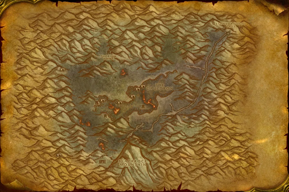 Carte de Gorge des Vents brûlants : 1 emplacement de Lanie Roseau
