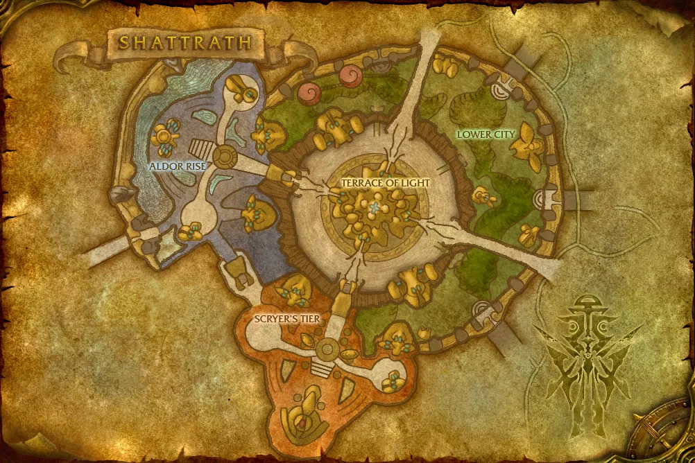 Carte de Shattrath