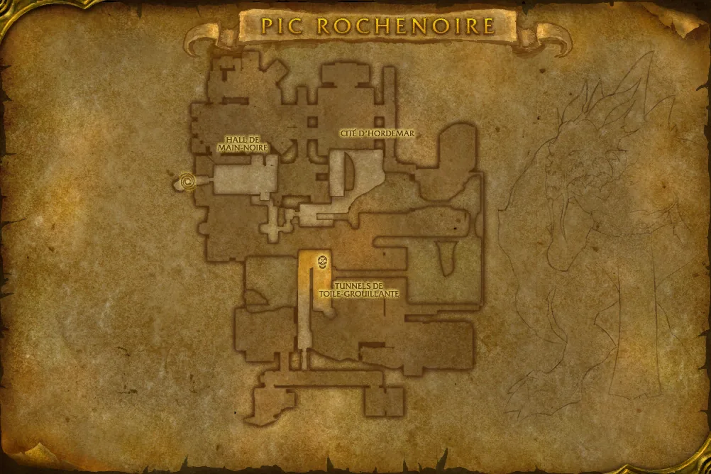 Carte de Pic Rochenoire : Hall de Main-noire