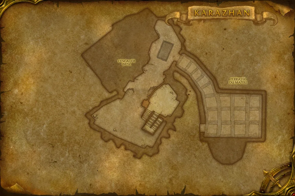 Carte de Karazhan (étage 7) : 2 emplacements de Ame piégée