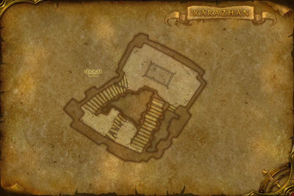 Carte de Karazhan (étage 8) : 1 emplacement de Ame piégée