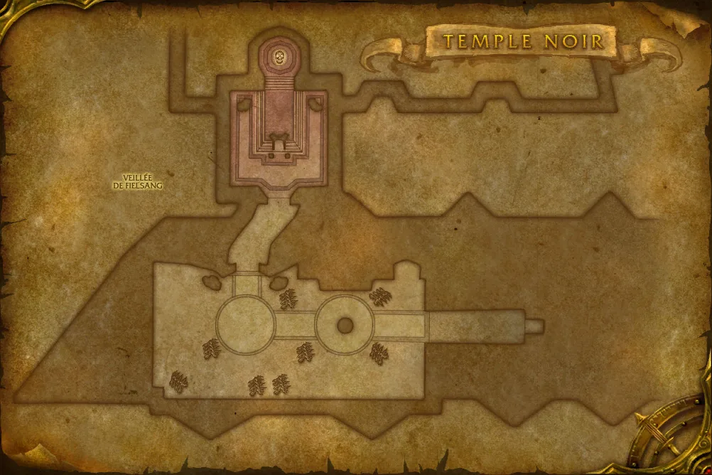 Carte de Temple noir (étage 4) : 6 emplacements de Seigneur de sang illidari
