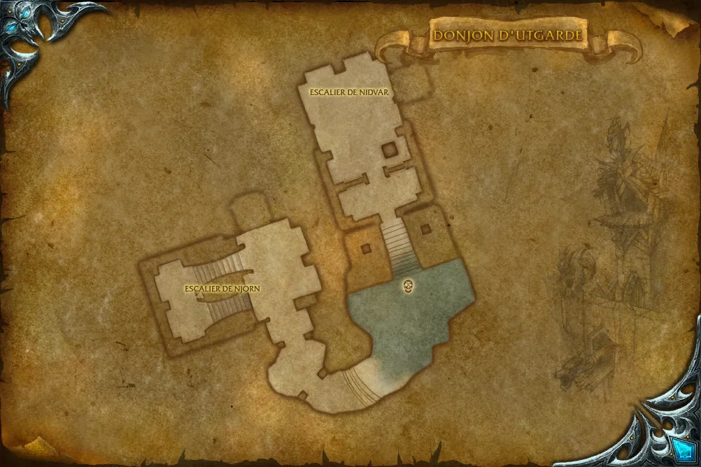 Carte de Donjon d'Utgarde : 1 emplacement de Skarvald le Constructeur