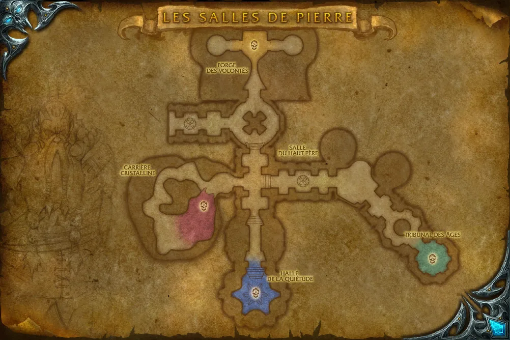 Carte de Les salles de Pierre : 4 emplacements de Géant sombre-rune