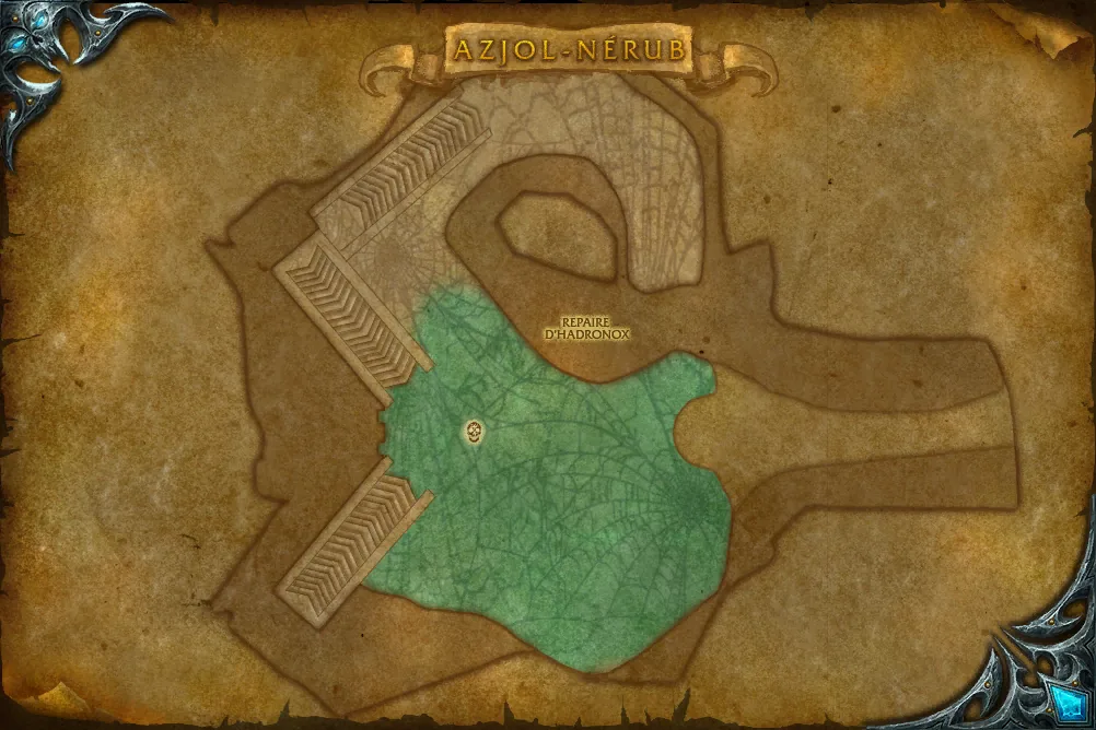 Carte de Azjol -Nérub : Le repaire d'Hadronox