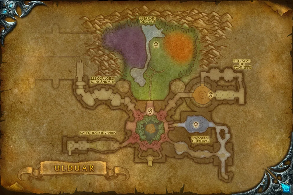 Carte du jeu : Ulduar : Le sanctum intérieur d'Ulduar