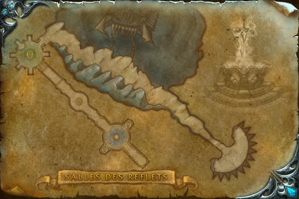 Carte de Salles des Reflets : 1 emplacement de Uther le Porteur de Lumière