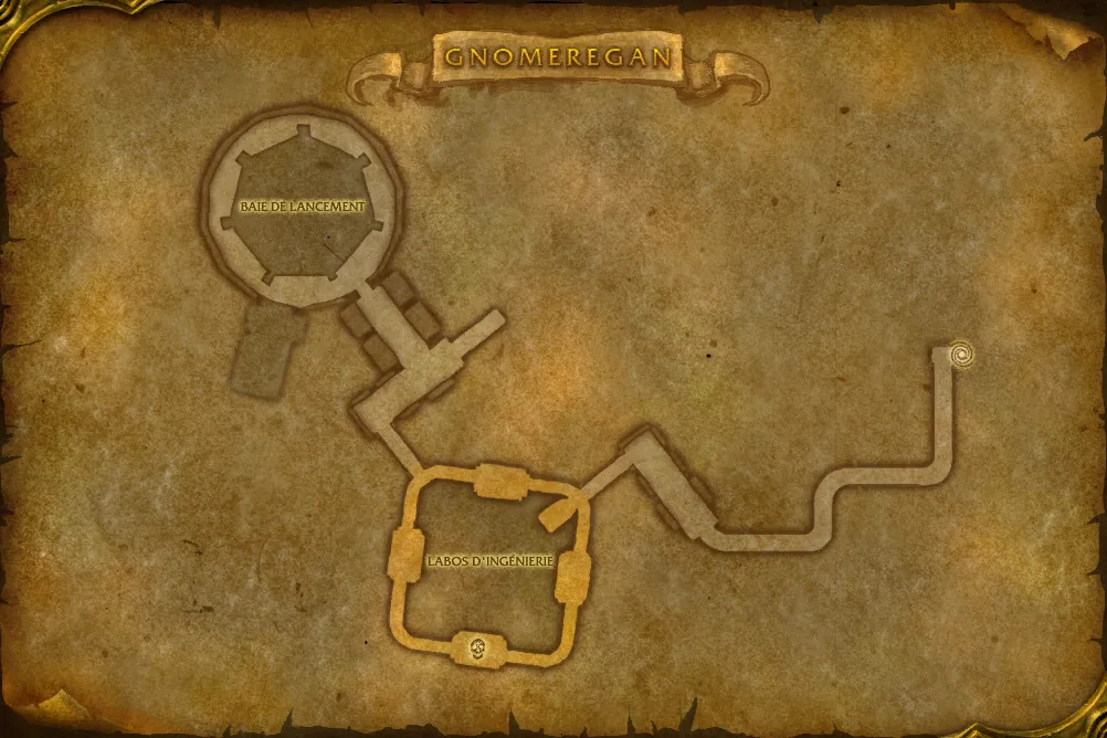 Carte de Gnomeregan : Baie de lancement