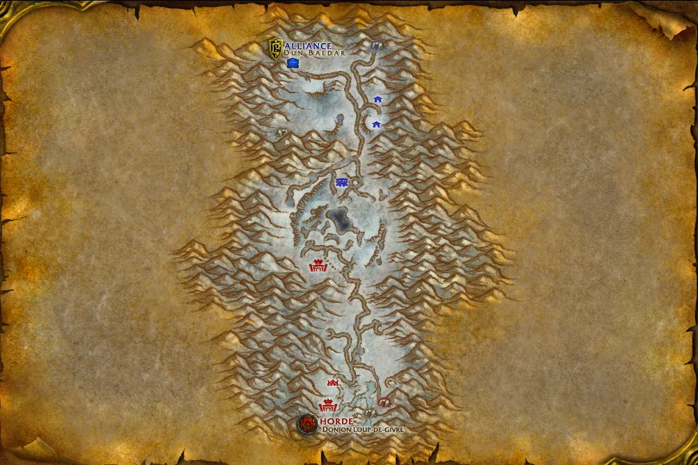 Carte du jeu : Vallée d'Alterac