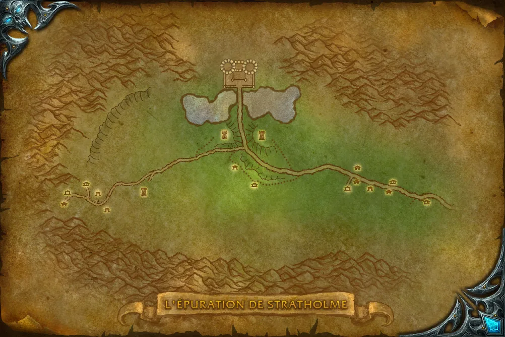 Carte de L'Épuration de Stratholme : 1 emplacement de Arthas