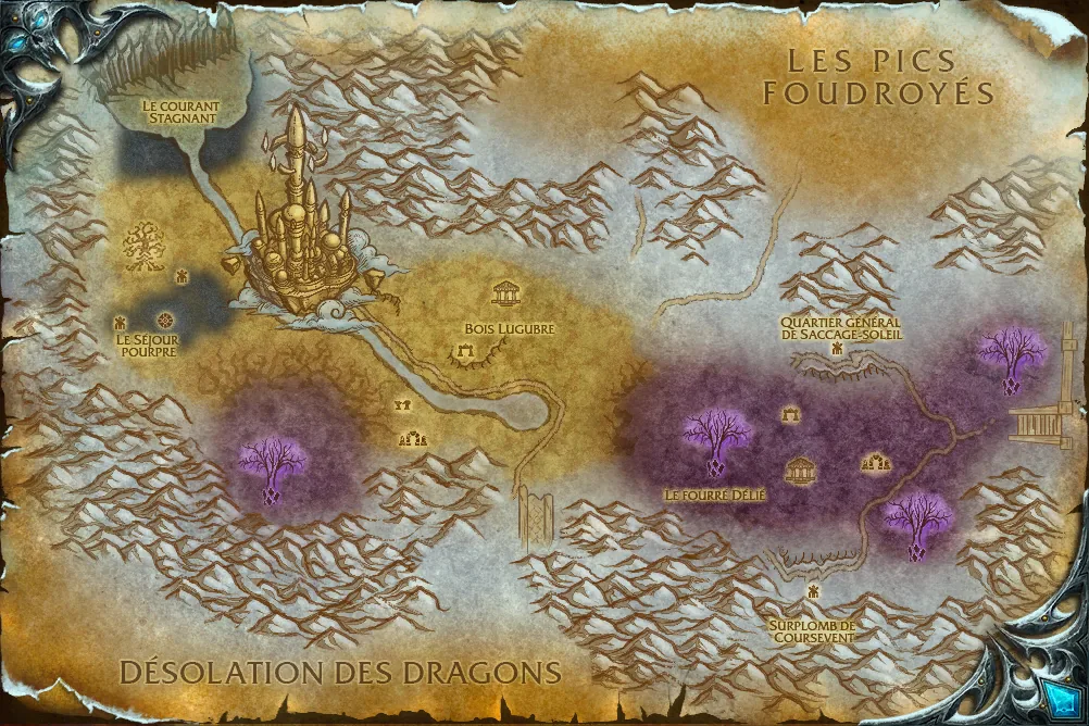 Carte de Forêt du Chant de cristal : 1 emplacement de Capitaine des éclaireurs Daelin