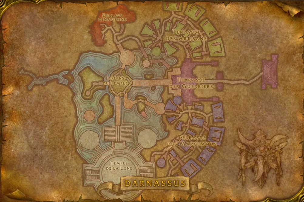 Carte de Darnassus