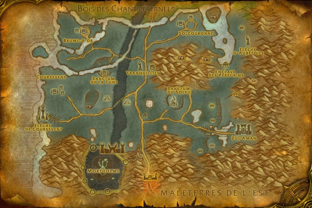 Carte de Les Terres fantômes