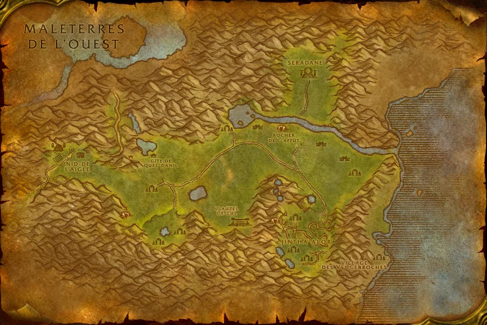 Carte de Les Hinterlands