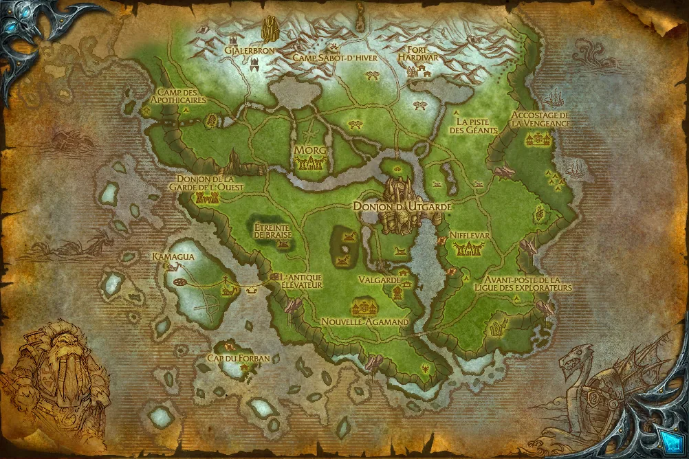 Carte de Fjord Hurlant : 1 emplacement de Capitaine de la garde Zorek