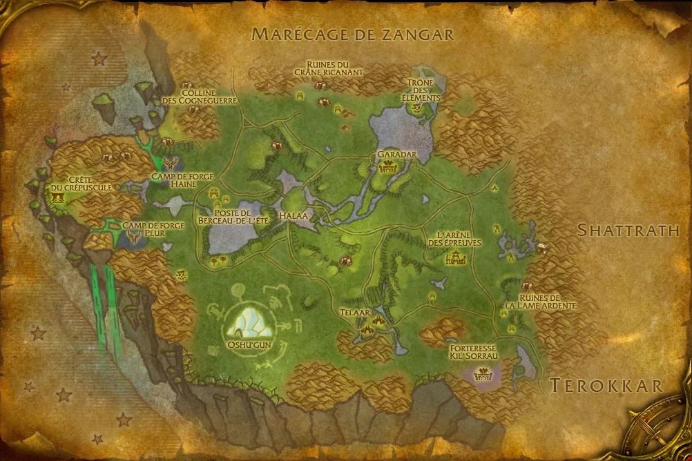 Carte de Nagrand : 1 emplacement de Garrosh