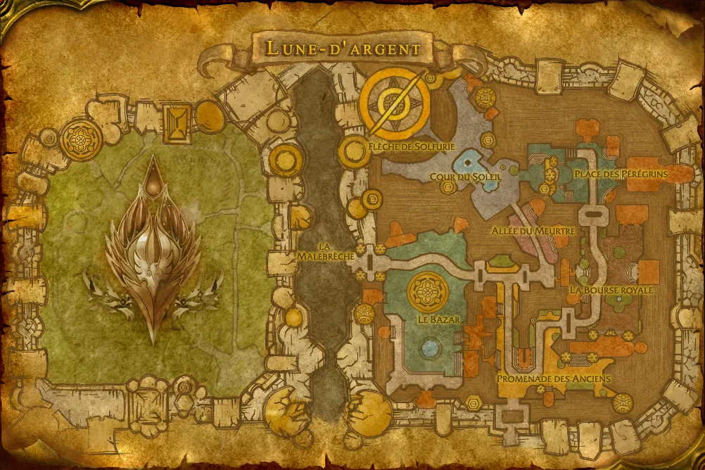 Carte de Lune-d'argent : 1 emplacement de Lor’themar Theron