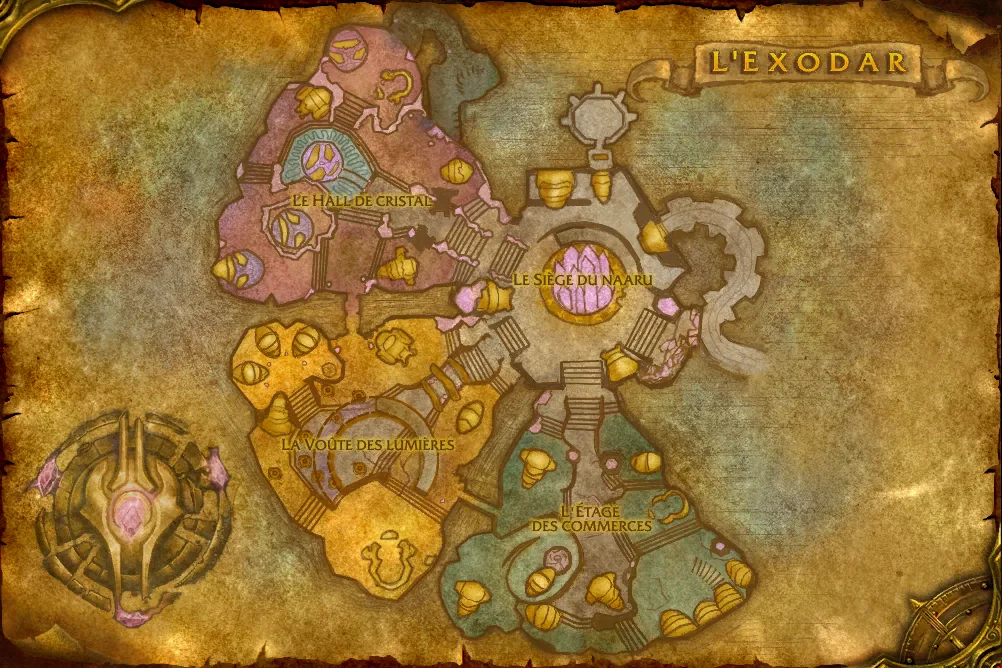 Carte de L'Exodar